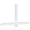 Ekena Millwork Eugene Architectural Grade PVC Gable Bracket, 84"W x 42"H x 4"D x 4"F, 12/12 Pitch GBP084X42X0404EUG00 - alternate 1